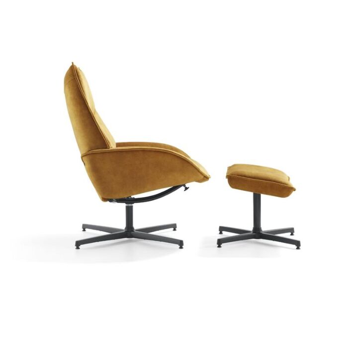 Draaifauteuil Majani incl voetenbank 