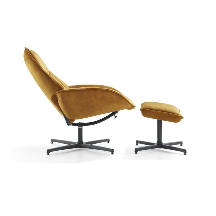 Draaifauteuil Majani incl voetenbank 