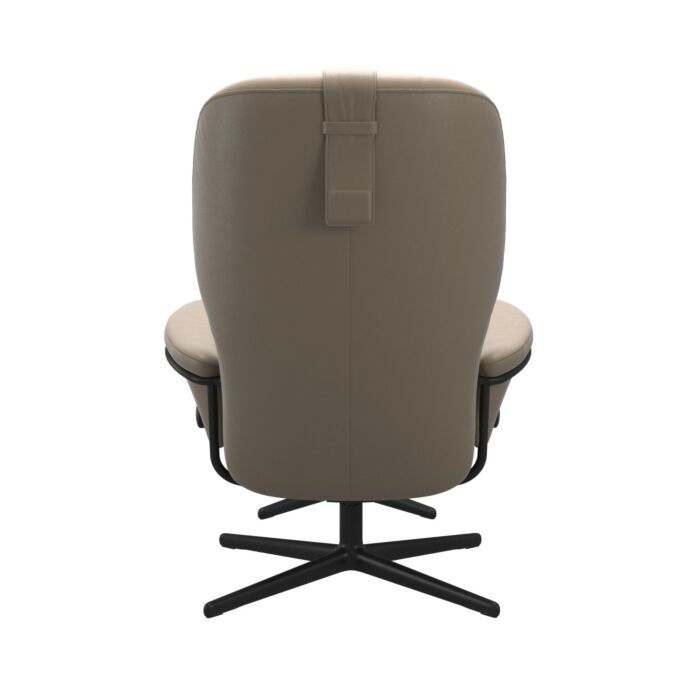 Rome Fauteuil Hoog Cross incl. Voetenbank 