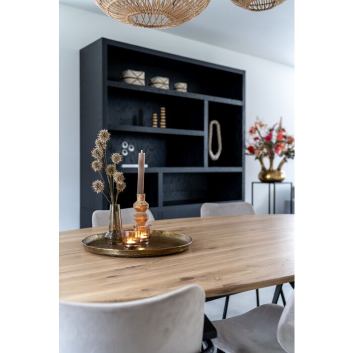 Boekenkast Jewel Zwart 180cm