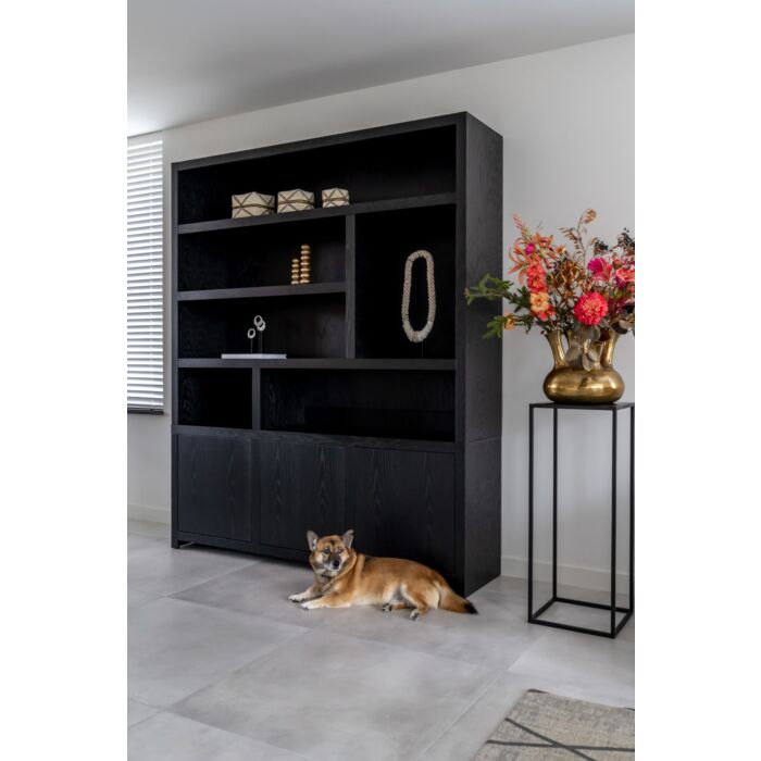 Boekenkast Jewel Zwart 180cm