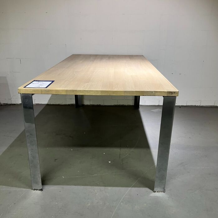 Eetkamertafel Chrome Eiken