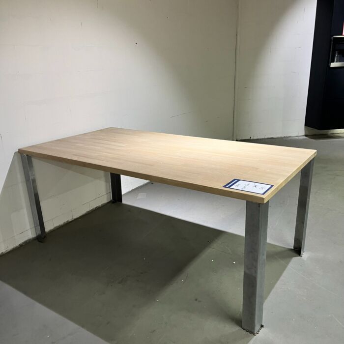 Eetkamertafel Chrome Eiken