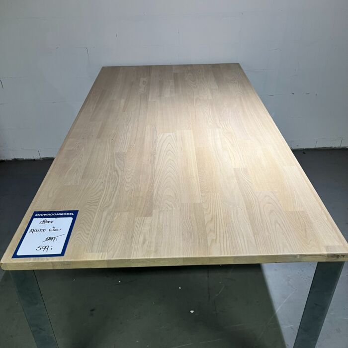 Eetkamertafel Chrome Eiken