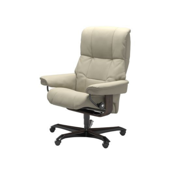 Bureaustoel Mayfair Home Office Creme Leer
