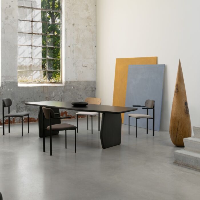 Studio HENK Eetkamerstoel Oblique Zwart