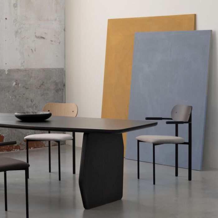 Studio HENK Eetkamerstoel Oblique Zwart