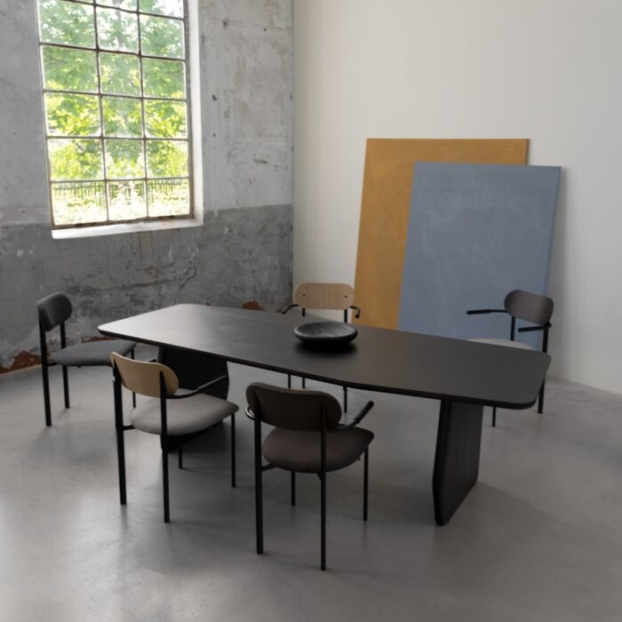 Studio HENK Eetkamerstoel Oblique Zwart