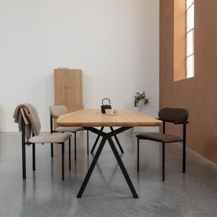 Studio HENK Eetkamerstoel Oblique Zwart