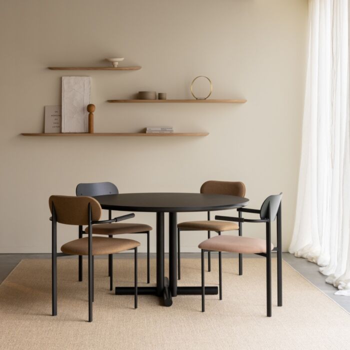 Studio HENK Eetkamerstoel Oblique Zwart