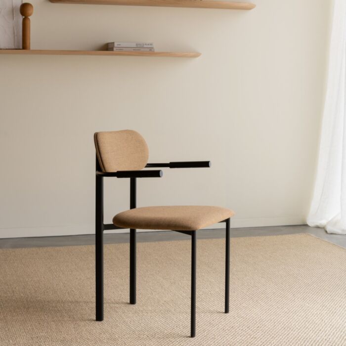 Studio HENK Eetkamerstoel Oblique Zwart