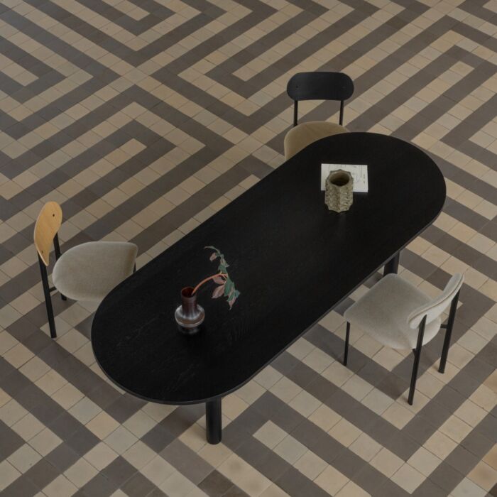 Studio HENK Eetkamerstoel Oblique Zwart