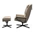 Rome Fauteuil Hoog Cross incl. Voetenbank 