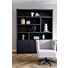 Boekenkast Jewel Zwart 180cm