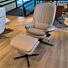 Stressless Relaxfauteuil Rome M inclusief Hocker leder
