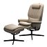 Rome Fauteuil Hoog Cross incl. Voetenbank 