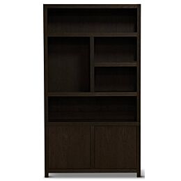 Boekenkast Diamond 5 Vaks 120cm Links New Brown
