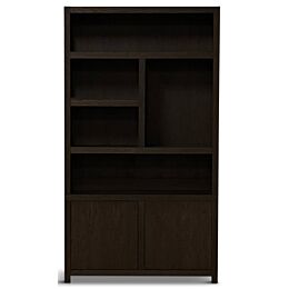 Boekenkast Diamond 5 Vaks 120cm Rechts New Brown
