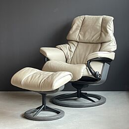 stressless fauteuil creme leer