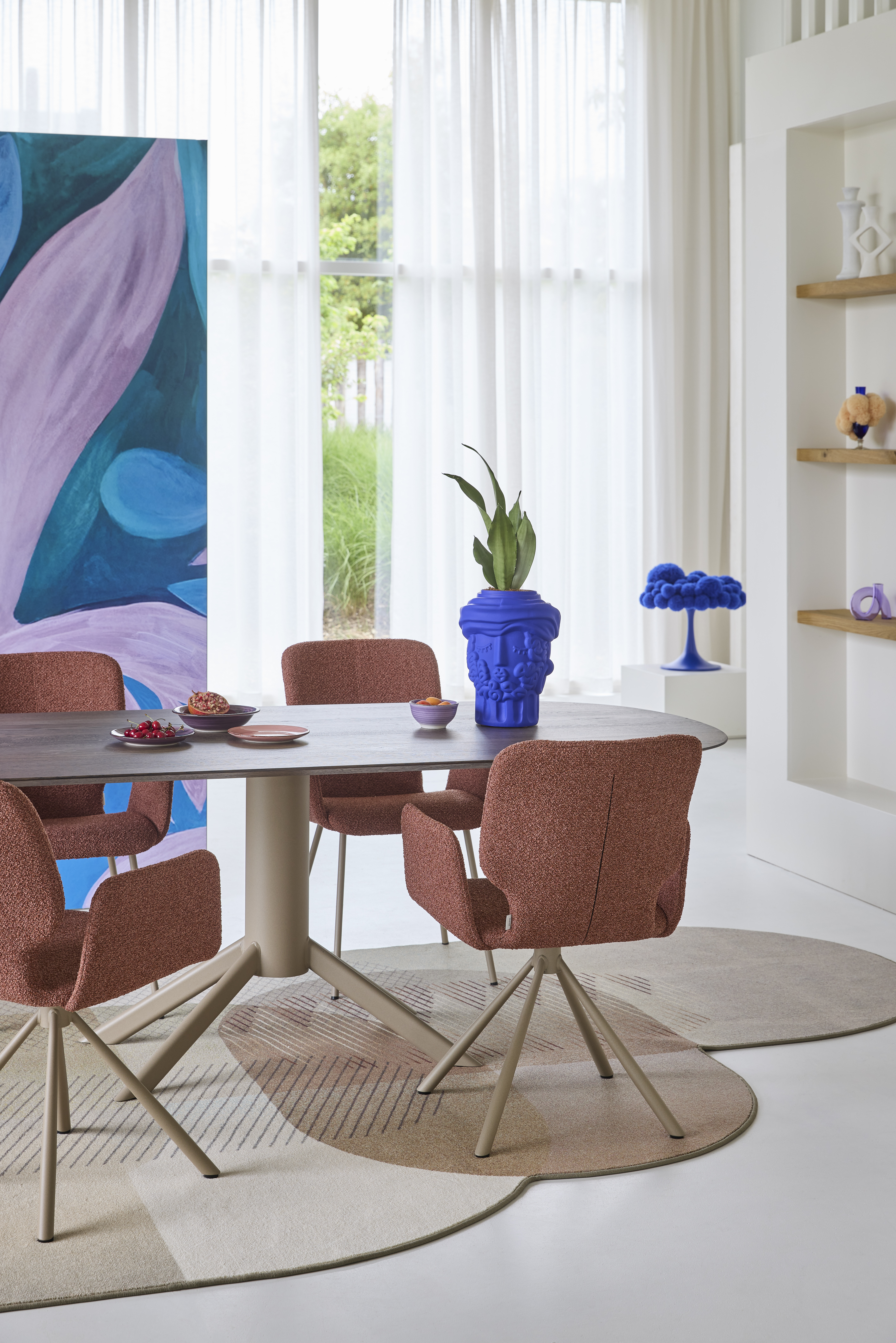 Herfstkleuren in een modern interieur Herfstkleuren in een modern interieur